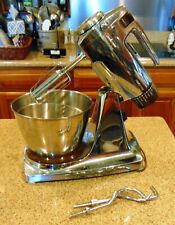 Sunbeam Mixmaster 16 Speed Mixer,Brown & Chrome w/ Bowls & Beaters ~ See Video for sale  Shipping to South Africa