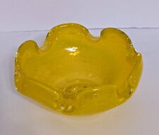 Cinzeiro de vidro bolha controlado amarelo Murano vidro artístico excelente estado comprar usado  Enviando para Brazil