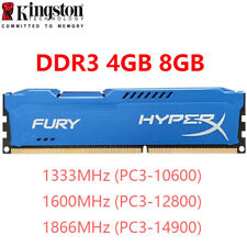Memória RAM DIMM 240 pinos HyperX FURY DDR3 4GB 8GB 16GB 32G 1333 1600 1866 desktop comprar usado  Enviando para Brazil