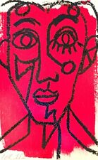 original abstract expressionism cubist portrait for sale  Shipping to Canada