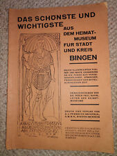 Bingen 1929 heimatmuseumsbrosc gebraucht kaufen  Berlin