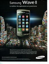 Używany, Publicité Advertising 049  2011    le mobile Samsung Wave II na sprzedaż  Wysyłka do Poland