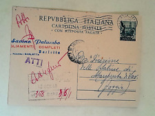 1955 intero postale usato  Caserta