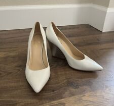 Sapatos femininos Kate Spade de couro branco sapatos cunhas prata 6 limpos comprar usado  Enviando para Brazil