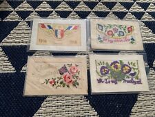 4xvintage silk greetings for sale  ASHFORD