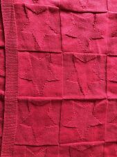 Red baby blanket for sale  TOWCESTER