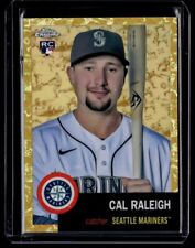 2022 Topps Chrome Platinum Anniversary Refractor Gold Toile Cal Raleigh RC 46/50 for sale  Shipping to South Africa