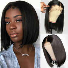Short Bob Wig 13x4 Lace Front Wig Women T Lace Wigs Transparent Lace Middle Part for sale  Shipping to South Africa