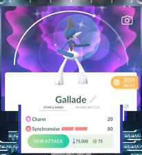 Pokémon Go brilhante Gallade + conjunto de movimento Synchronise! - ~30 dias de amizade comprar usado  Enviando para Brazil