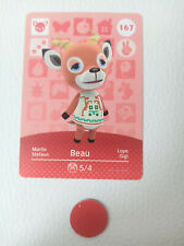 Usado, Original Amiibo Karte Beau Martin Nr. 167 EU | Animal Crossing Hirsch comprar usado  Enviando para Brazil