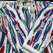 Cotton Traders Coogi Style 3D Abstract Sweater Size Large Read for sale  Shipping to South Africa