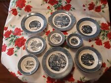 Currier & Ives dishes - service for 5, 3 serving pieces beautiful condition! for sale  Port Orchard