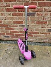 Iscoot Blaze Kids 3 Wheel Scooter Pink Light Up Wheels for sale  Shipping to South Africa