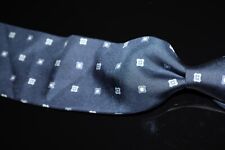 Ermenegildo Zegna Navy Ultrafine Twill Neat Spaced Starlet Medallion Silk Tie NR for sale  Shipping to South Africa