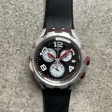 Reloj Swatch Swiss para hombre cronógrafo esfera negra negro poliuretano YYS4004 contenedor E segunda mano  Embacar hacia Argentina