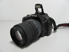 Câmera Pentax K-m 12MP DSLR Sigma DC 55-200mm lente baixa contagem de obturador 1020 como nova comprar usado  Enviando para Brazil