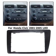 Quadro de máscara painel fáscia rádio estéreo carro 7" PRETO lhd para Honda Civic 2001-2005 comprar usado  Enviando para Brazil