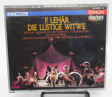 FRANZ LEHAR: DIE LUSTIGE WITWE CONJUNTO DE CD DE MÚSICA 2 DISCOS, VICTOR LEON, LEO STEIN DENON comprar usado  Enviando para Brazil