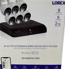 Used, Lorex Security System with 6x Active Deterrence 4K Cameras 2TB DVR TD8712R8D6-E for sale  Shipping to South Africa