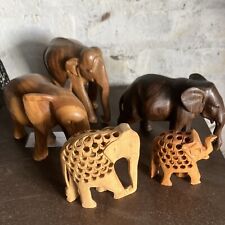Wooden elephant carving for sale  NEWTOWN