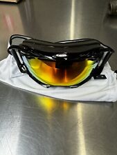 Oakley Black With Fire Iridium Snow Board Ski Goggles for sale  Shipping to South Africa