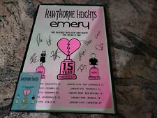 Hawthorne Heights | Emery 2019 Tour Ltd Ed Raro pôster assinado comprar usado  Enviando para Brazil