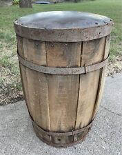 Antique wood barrel for sale  Topeka