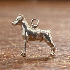 Colgante de plata esterlina - raza pincher miniatura para perro segunda mano  Embacar hacia Argentina