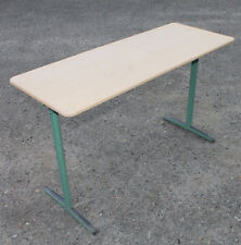 Gebraucht, Alte Schulbank Schreibtisch Schultisch Gartentisch Bierzelt-Garnitur Tisch Grün gebraucht kaufen  Luckenwalde