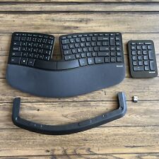 Microsoft Sculpt Ergonomic Wireless Usb Keyboard 1559 W/ Dongle Receiver Riser for sale  Shipping to South Africa