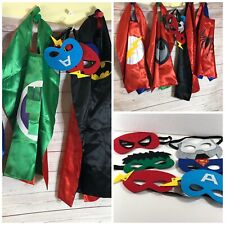 Used, 4 Pcs Superhero Capes w/ 6 Masks for Kids Dress Up Costumes Party Favors Cosplay for sale  Shipping to South Africa