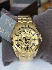 Relógio masculino BULOVA automático SUTTON esqueletizado tom dourado - 97A162.  MSRP: US$ 695 comprar usado  Enviando para Brazil