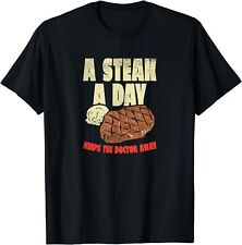 NEW LIMITED Carnivore Diet A Steak A Day Keeps The Doctor Away T-Shirt S-3XL for sale  Shipping to South Africa
