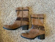 boots brown suede leather for sale  Prairie Du Sac