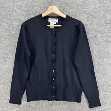 Cardigã feminino Joseph A XL preto malha com botões gola redonda manga longa casual, usado comprar usado  Enviando para Brazil