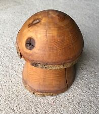 Carved wooden mushroom for sale  LLANWRTYD WELLS