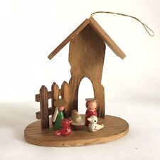 Vintage wooden nativity for sale  Shipping to Ireland