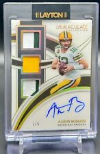 Aaron Rodgers Triple Patch Auto 2022 Immaculate Collection GOLD SSP #1/5 Packers comprar usado  Enviando para Brazil