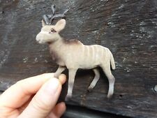 Vintage Flocked Great Kudu Twisted Horn Animal 3.5" for sale  Shipping to South Africa