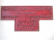 iron nameplate for sale  UK