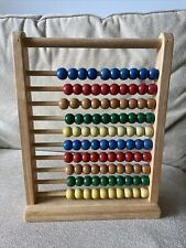 Wooden abacus educational for sale  WALSALL