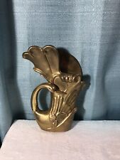 Vintage Graceful Brass Swan Wall Pocket Vase Unusual Design Retro Flower Vase for sale  Shipping to South Africa