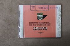 Zenith warranty oro usato  Napoli