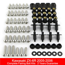 Ajuste para 2005-2006 Kawasaki ZX-6R ZX6R parafuso de carenagem completo kit de parafusos de carroceria comprar usado  Enviando para Brazil