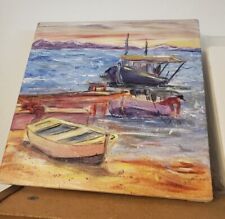 Canvas painting boat for sale  Pinellas Park
