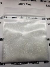 Pure White Extra Fine Glitter for nails, NON IRIDESCENT, acrylic, gels, crafts,, used for sale  Shipping to South Africa