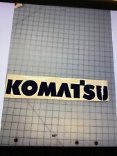 Komatsu black vinyl for sale  Inman