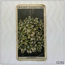 Used, Wills Cigarette Card Flowering Culture In Pots #1 Achimenes (CC91) for sale  Shipping to South Africa