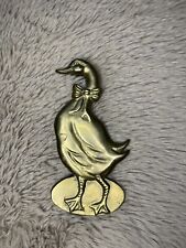 Used, 7" Vintage Brass Friendly Goose Door Knocker 1987 for sale  Shipping to South Africa