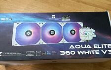 Aqua Elite 360 White V3 CPU Liquid Cooler for sale  Shipping to South Africa